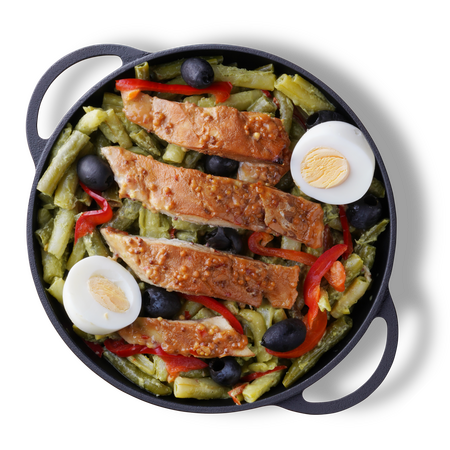 Salata Nicoise cu cod afumat